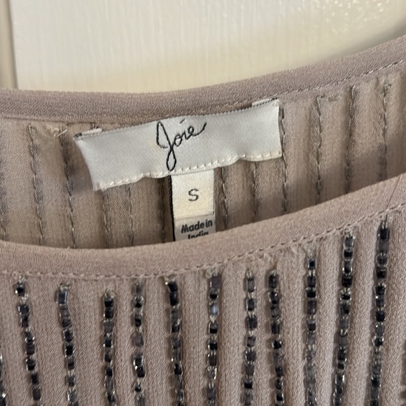 Joie Beaded silk Blouse size small - Picture 5 of 8